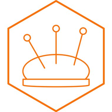 Dikiş simgesinin vektör illüstrasyonu