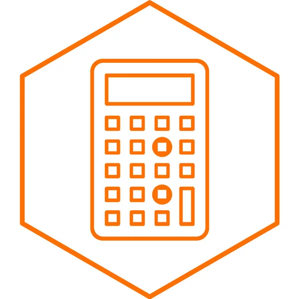 Calculator Icon Vector Illustration — Stock Vector