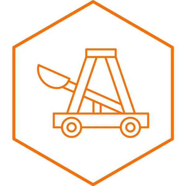 Vector Illustration Catapult Icon — Stock vektor