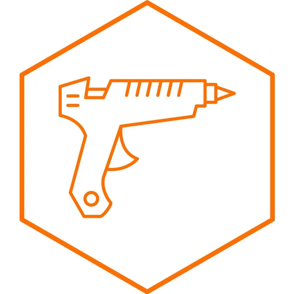 Vectorillustratie Van Lijmpistool Icoon — Stockvector