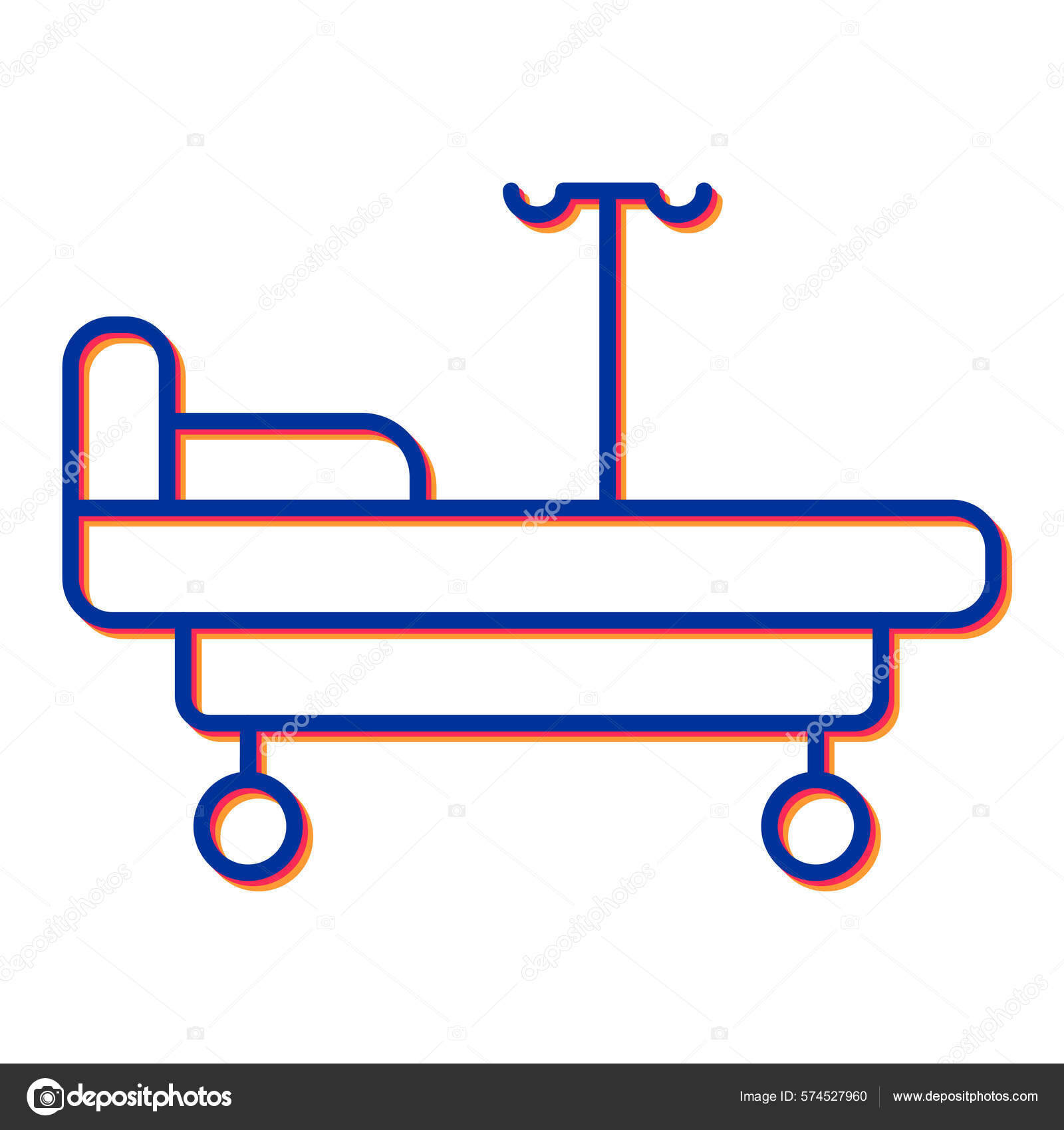 Hospital Bed Icon Vector Illustration Stock Vector by ©MuhammadAtiq  574527960, image size:1600x1700