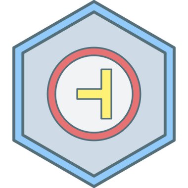 Yol tabelası. Web simgesi basit tasarım