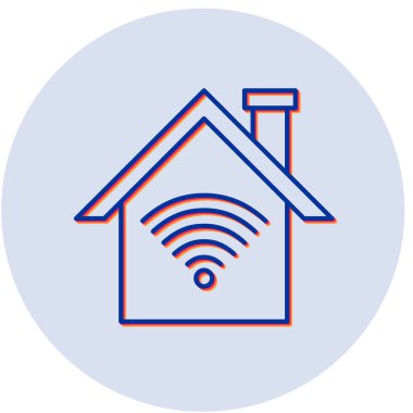 Smart Home simgesinin vektör çizimi