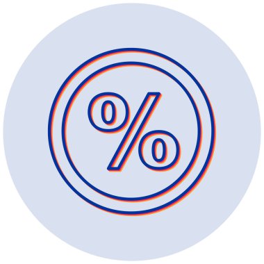İndirim. Web simgesi basit illüstrasyon