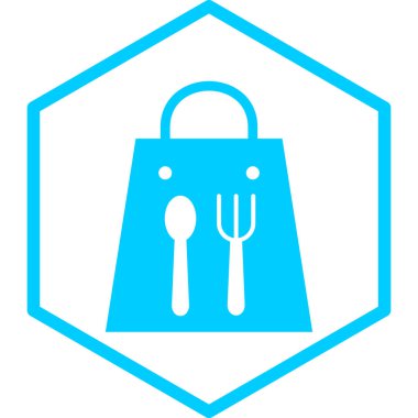 Alışveriş çantası. Basit resimleme