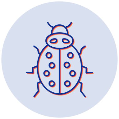 Uğur kuşu vektör simgesi simgesi