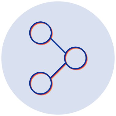 Paylaş. Web simgesi basit illüstrasyon