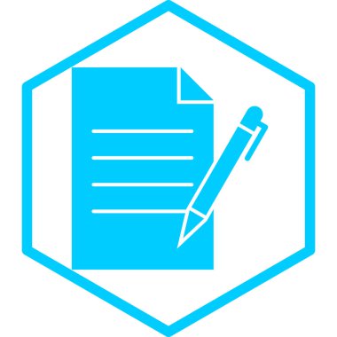 Belge. Web simgesi basit illüstrasyon