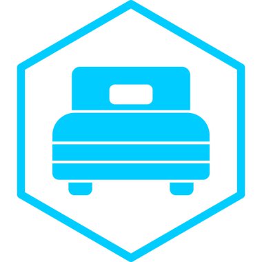 Otel vektör simgesi modern basit tasarım