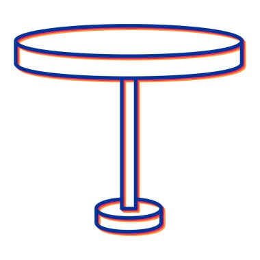 Tablo simgesinin vektör illüstrasyonu 