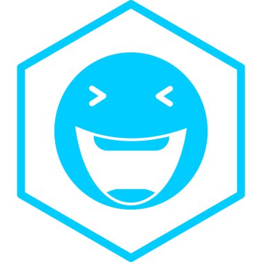 Mutlu yüz simgesi, vektör illüstrasyonu