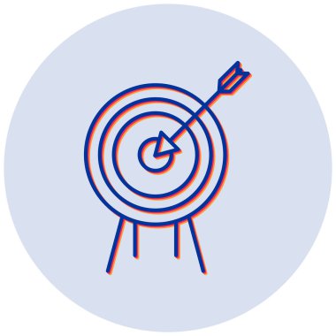 Hedef. Web simgesi basit illüstrasyon