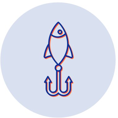 Balık Yemi simgesinin vektör illüstrasyonu