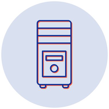 Bilgisayar Davası simgesi modern basit tasarım