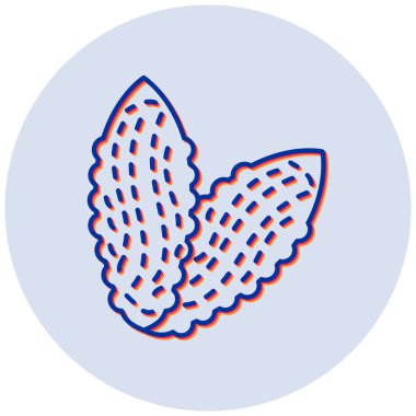 Bitterourd simgesi, vektör illüstrasyonu