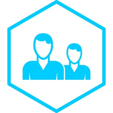 İş insanları simgesinin vektör illüstrasyonu