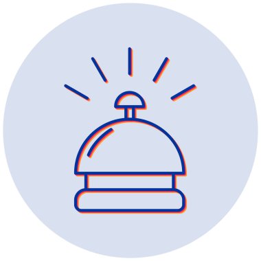 Alarm simgesi vektör illüstrasyonu