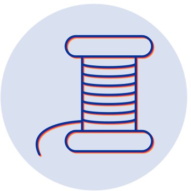 İplik. Web simgesi basit illüstrasyon