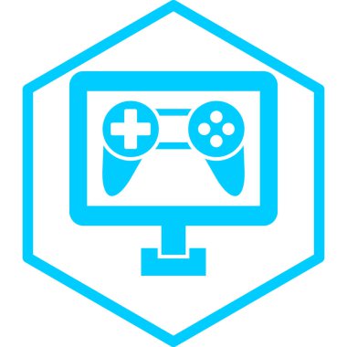 Oyun sahası. Web simgesi basit illüstrasyon