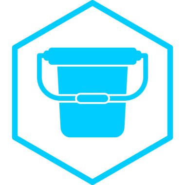 Mavi kova simgesinin vektör illüstrasyonu