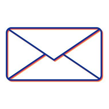 E- posta simgesi vektör illüstrasyonu