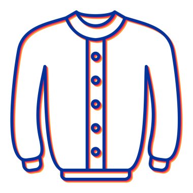 Kıyafetler. Web simgesi basit illüstrasyon