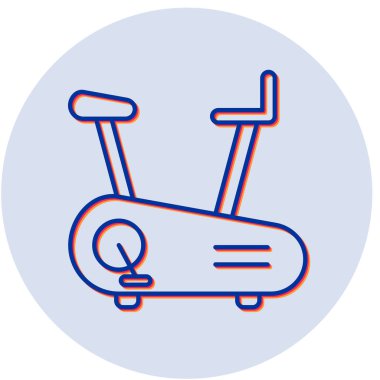 Bisiklet egzersizi. Web simgesi basit illüstrasyon