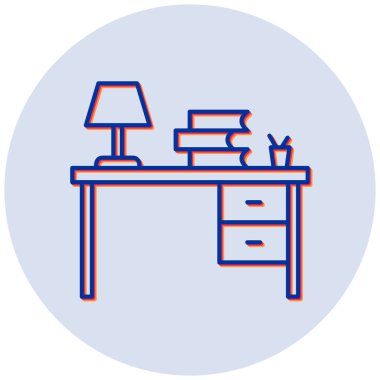 Tablo simgesi vektör illüstrasyonunu çalış