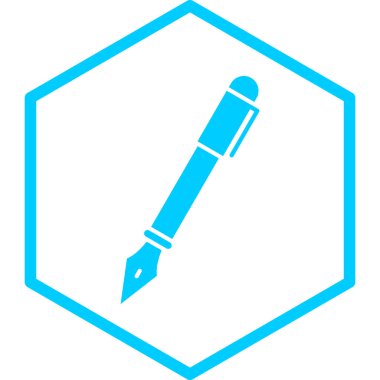 Kalem simgesi, vektör illüstrasyonu