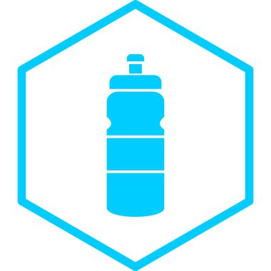 su şişesi simgesi, vektör illüstrasyonu