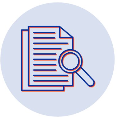 araştırma simgesi, vektör illüstrasyonu