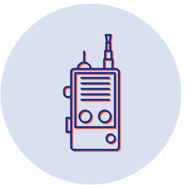 Walkie talkie simgesinin vektör çizimi