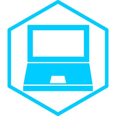 Bilgisayar. Web simgesi basit illüstrasyon