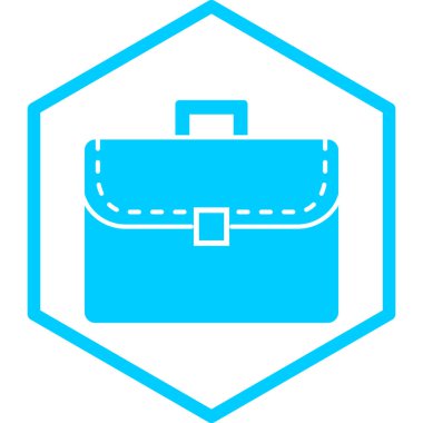 evrak çantası simgesi, vektör illüstrasyonu