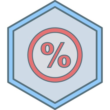 İndirim. Web simgesi basit illüstrasyon