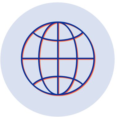 Web sitesi simgesi. Basit resimleme