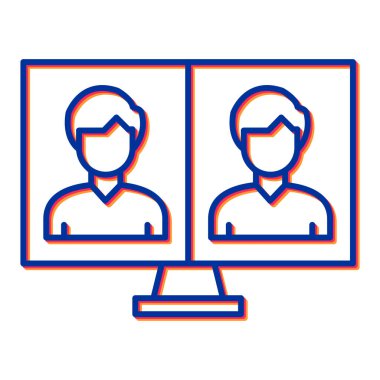 kullanıcı vektörü ince çizgi simgesi