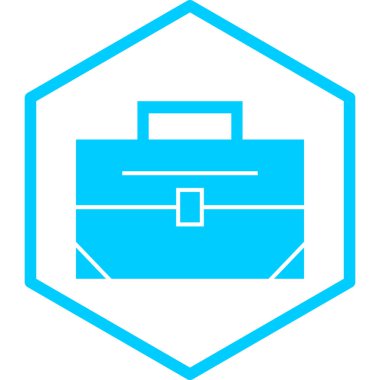 Çanta. Web simgesi basit illüstrasyon