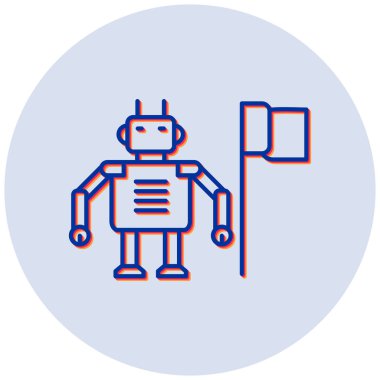 Devrim. Web simgesi basit illüstrasyon