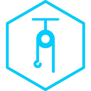 Mekanizma simgesi, vektör illüstrasyonu basit tasarım