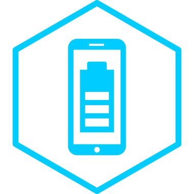 cep telefonu pili vektör simgesi