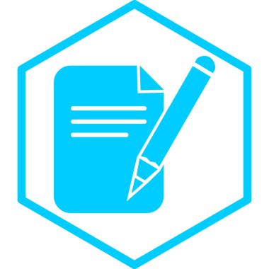 belge imzası. Web simgesi basit illüstrasyon