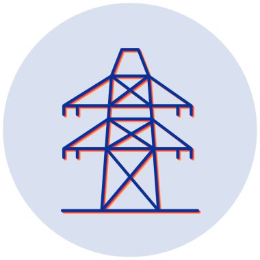 güç hattı vektör simgesi