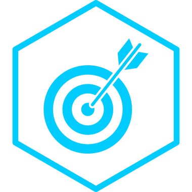 Hedef. Web simgesi basit illüstrasyon