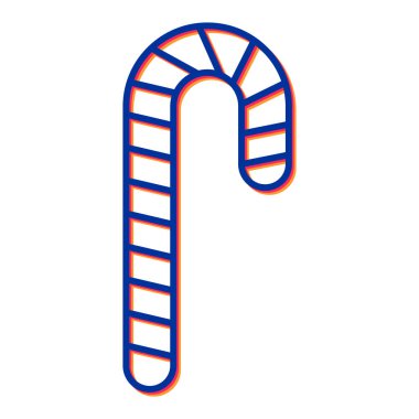 Şeker kamışı ikonu vektörü. İnce çizgi işareti. izole edilmiş sınır sembolü çizimi