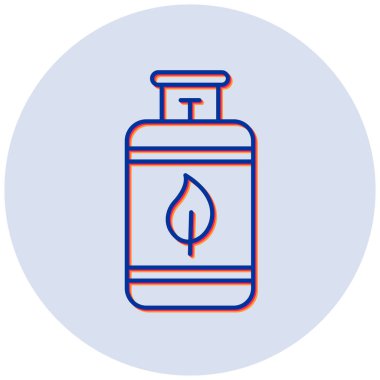 Gaz ocağı. Basit resimleme