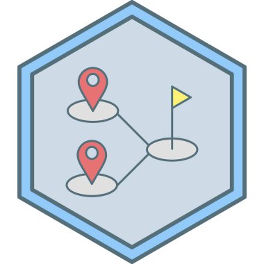 Harita iğnesi. Web simgesi