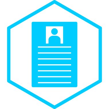 Kimlik kartı. Basit resimleme