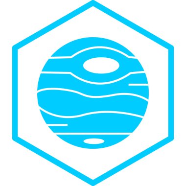 Gezegen. Web simgesi vektör illüstrasyonu