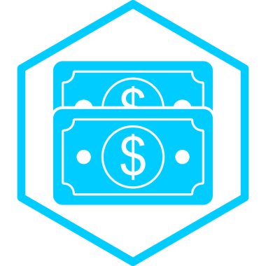 Para için. Web simgesi basit illüstrasyon